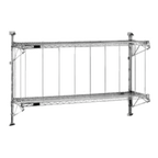 Thumbnail image #1 for Eagle Group BRW4 Wall-Mounted Chrome-Plated Boat Rack, 48"W x 14"D x 33"H, 2 Shelves