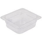 Thumbnail image #1 for Stanton Trading FP-1602 Steam Table Food Pan, 1/6 Size, 2.5" Deep, Clear Polycarbonate Case of 48