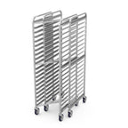 Thumbnail image #2 for Winholt Equipment AL-1815N Mobile Aluminum Nesting Pan Rack, 30 14"x18" or 15 18"x26" Pan Capacity, Open Sides, End Loading