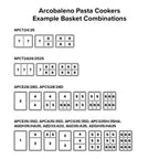 Thumbnail image #2 for Arcobaleno Pasta Equipment APCB7 Rectangular Stainless Steel Pasta Cooker Basket, Size #7, Industrial Handle