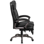 Thumbnail image #2 for Flash Furniture BT-90279H-GG Reclining Swivel Office Chair with Footrest, Headrest, Padded Arms and Bonded Leather Upholstery