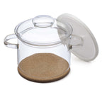 Thumbnail image #1 for Kadra Kitchenware Simax SX-530/6073 2 Liter Glass and Plastic Pot with Cork Coaster Case of 6