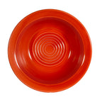 Thumbnail image #1 for CAC China Tango TG-10-R Red Embossed Porcelain Grapefruit Bowl, 13 oz, 6-5/8" Diameter Case of 3 Dozen