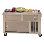Thumbnail image #1 for Piper Products/Servolift Eastern Elite 4-FT Mechanically Cooled Frost Top Serving Counter, 60-Inch, Mobile Modular, Stainless Steel