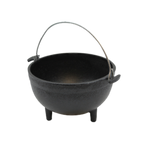Thumbnail image #1 for TableCraft Products CW30151 Mini Cast Iron Kettle Server, 16 oz., 5" Round, with Handle Case of 6