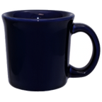 Thumbnail image #1 for International Tableware Cancun CA-38-CB Ceramic Coffee Mug, 11 oz., Cobalt Blue, with Handle Case of 2 Dozen