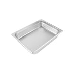 Thumbnail image #1 for CAC China STPH-23-2 Solid Stainless Steel Steam Pan, 1/2 Size, 2-1/2" Deep, 23 Gauge Case of 24