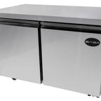 Thumbnail image #2 for SABA SUC-48F Two-Section Undercounter Freezer, 47-1/4" W, 12 cu. ft., Solid Doors, Stainless Steel Interior & Exterior