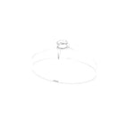 Thumbnail image #1 for AllPoints Foodservice Parts & Supplies 2802028 Coffee Maker Bean Hopper, Clear Plastic, 6" H x 12-3/8" W x 8" D, 1-1/2" ID