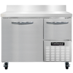 Thumbnail image #1 for Continental Refrigerator RA43NBS 43-Inch 2-Door Worktop Refrigerator with Stainless Steel Top, ENERGY STAR
