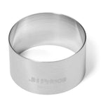 Thumbnail image #1 for JB Prince MA285 06 Round Seamless Cake Decorating Ring, 2.36" Diameter x 1.38"H, 18/8 Stainless Steel