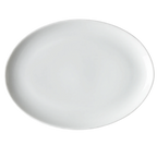Thumbnail image #1 for Cardinal Candour by Arcoroc FH610 Porcelain Oval Coupe-Rim Platter, 12.25 x 8.875 Inches 1 Dozen