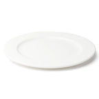 Thumbnail image #1 for Browne USA Foodservice Foundation 5630110 Round White Porcelain Plate, 10-3/4 in, Wide Rim 1 Dozen
