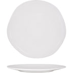 Thumbnail image #1 for International Tableware GL-16 Porcelain Plate, 10.5-Inch Organic Round, Bright White 1 Dozen