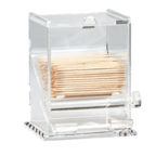 Thumbnail image #1 for TableCraft Products 228 Top-Loading Transparent Acrylic Toothpick Dispenser, Dishwasher-Safe Case of 6