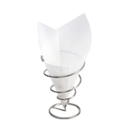 Thumbnail image #1 for G.E.T. 4-T250 Food-Safe Double-Open Bag/Wire Cone Basket Liner, 7" x 7", Paper, White