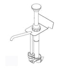 Thumbnail image #1 for Server Products Advantage 85050 Topping Warmer Pouch Pump, 1 oz Dispense, Stainless Steel, Portion-Reducing Collars