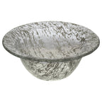 Thumbnail image #1 for Eastern Tabletop Kalydo 16121C Round Tempered Glass Bowl, 1.06 qt, 15-3/4 in Diameter, White Ice Finish