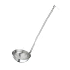Thumbnail image #1 for Browne USA Foodservice Conventional 574705 5 oz Stainless Steel Ladle, 12"L, Two-Piece, Hooked Handle