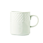Thumbnail image #1 for Libbey Eos 999013572 12 oz Porcelain Coffee Mug with Handle, Stackable, Embossed