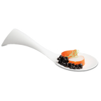 Thumbnail image #1 for JB Prince Tast R994 W Disposable Air Serving Spoon, 5"L x 1-1/2"W, Plastic, White Matte Finish