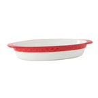 Thumbnail image #1 for Tuxton China DisplayTux EAQ-101 Porcelain Oval Casserole Dish, 3-1/2 qt, 17-3/4 in, with Handles, No Cover Case of 2