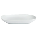Thumbnail image #2 for Steelite International Folio, Alpha Ceram Parliament 6940E6043 Oval Porcelain Tray, 7-1/4" x 5-1/8" 1 Dozen