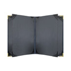 Thumbnail image #2 for Risch Harley HARST-6V 8.5X11 Padded Faux-Leather 6-View Booklet Menu Cover, 8-1/2 x 11 in Case of 25