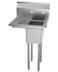 Thumbnail image #4 for KoolMore 23-Inch 1-Compartment Stainless Steel Commercial Sink with Left Drainboard and Backsplash