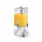 Thumbnail image #2 for Eastern Tabletop 7503 2-Gallon Square Beverage Dispenser with Acrylic Container and Stainless Steel Ice Chamber