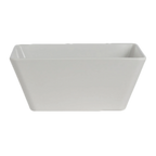 Thumbnail image #2 for Steelite International Delfin, Quadro 7040DD203 Square Melamine Bowl, White, 1.5 Gallon, 11.75" x 11.75" x 4.5"