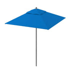 Thumbnail image #1 for JustChair JFF-UMB-SQ-75 Square Patio Umbrella, 7.5' x 7.5', Pulley Lift, Aluminum Pole, Fiberglass Ribs