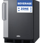 Thumbnail image #1 for Summit Commercial FF6BK7BZ Commercial Reach-In Refrigerator, 5.5 cu. ft., 1-Section, Solid Full Hinged Door, Black Exterior