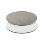 Thumbnail image #1 for Flash Furniture XU-RD-36-WHGY-GG Round Laminate Reversible Table Top, 36" Diameter, White/Gray
