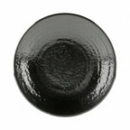 Thumbnail image #1 for G.E.T. Pebble Creek - EGS D814RR-B Black Melamine Coupe Plate, Round, 8-1/4" Diameter, Pebble Textured Case of 6