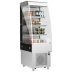 Thumbnail image #1 for USR Brands Marchia MDS250 Open-Air Grab-and-Go Merchandiser, 24-1/2"W, 3-Tier, Self-Contained Refrigeration, Stainless Steel