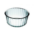 Thumbnail image #1 for Kadra Kitchenware Simax SX-6606 Deep Round Glass Soufflé Dish, 7.8 x 3.5 in Case of 6