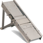 Thumbnail image #1 for JB Prince Bron D311 B Stainless Steel Vertical Mandoline Slicer with Adjustable Flat and Ridged Blades, 4-1/2"W x 16"L
