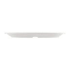 Thumbnail image #2 for CAC China Maxwell MLNC-13 White Melamine Oval Platter, Narrow Rim, 11-1/2" x 8" Case of 2 Dozen