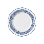 Thumbnail image #1 for Steelite International Folio, Porcelain 62565FP812 9-Inch Round Porcelain Rim Plate, Adelina Willow Rim Blue, Scalloped Edge Case of 2 Dozen