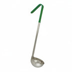 Thumbnail image #1 for Libertyware OPLC4 Ladle, 4 oz, 12" Handle, 13-3/4" Overall, One-Piece Stainless Steel, Green PVC-Coated Handle Case of 120
