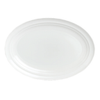 Thumbnail image #1 for Steelite International Rene Ozorio, Aura 6300P112 Porcelain Oval Platter, Narrow Rim, 14" x 9.875"