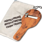 Thumbnail image #1 for JB Prince D437 Truffle Cutter, 8" Overall, 2-1/4" Stainless Steel Blade, Wood Frame