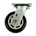 Thumbnail image #1 for New Age C461 Swivel Plate Caster, 5 in Diameter, Polyurethane Wheel Tread, 800 lb Capacity