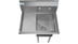 Thumbnail image #8 for KoolMore 29-Inch 1-Compartment Stainless Steel Sink with Left Drainboard and Backsplash