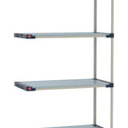Thumbnail image #1 for Metro MetroMax 4 M4-2424F-86-A4 Solid Polymer Add-On Shelving Unit, 24"D x 24"W x 86"H, 4-Shelf