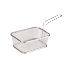 Thumbnail image #1 for G.E.T. Specialty Servingware 4-818610 Rectangular Stainless Steel Serving Fry Basket, 8 x 6 x 5 in Case of 12