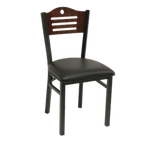 Thumbnail image #1 for JustChair Manufacturing M63318-COM Stackable Side Chair, Veneer Laser Back, Upholstered Seat, COM Only