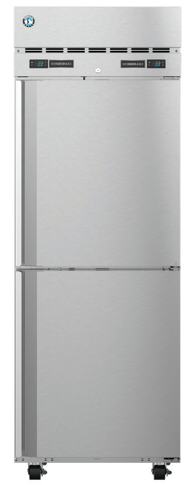 Product image #5 for Hoshizaki Steelheart One-Section Dual Temp Reach-In Refrigerator/Freezer with Half-Height Solid Doors, Top Mount