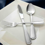 Thumbnail image #2 for Thunder Group Simplicity SLSM203 18/10 Stainless Steel Bouillon Spoon, 6" Long, 2.4mm Thick Case of 25 Dozen